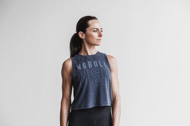 Nobull Muscle Tank (Madison) Linne Dam Marinblå | KU9482130