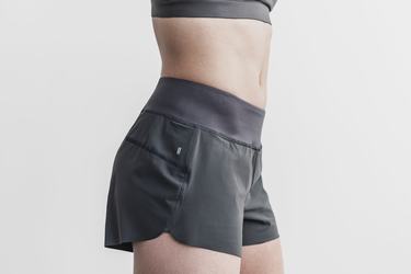 Nobull Pace 3" Shorts Dam Mörkgrå | EL9638174