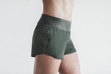 Nobull Pace 3" Shorts Dam Mörkgröna | SC5370826