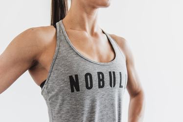 Nobull Racerback Tank Linne Dam Grå | SC0572438