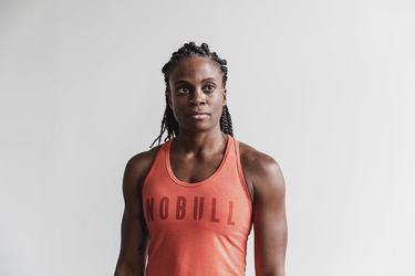 Nobull Racerback Tank Linne Dam Orange | YC2178469