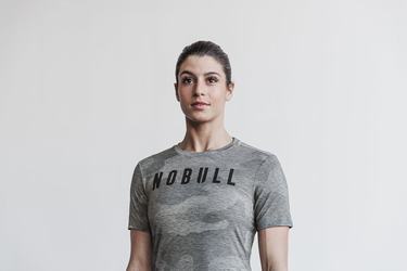 Nobull T-Shirt Dam Grå Camo | SJ8013572