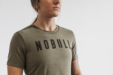 Nobull T-Shirt Dam Gröna | BU6789534