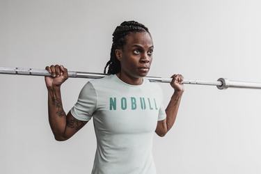 Nobull T-Shirt Dam Gröna | PB6591078