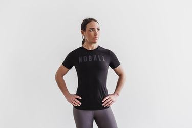 Nobull T-Shirt Dam Svarta | IL4182697