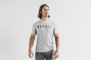 Nobull T-Shirt Herr Ljusgrå | AF9532701