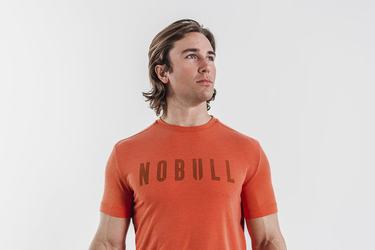 Nobull T-Shirt Herr Orange | AC4291375