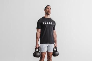 Nobull T-Shirt Herr Svarta Vita | DT4751603