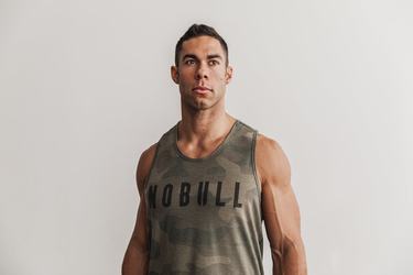 Nobull Tank Linne Herr Gröna Camo | JB1905768