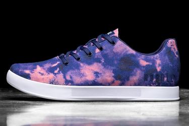 Nobull Tie-Dye Canvas Trainer Skor Dam Indigo Rosa | DM1602974