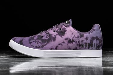 Nobull Tie-Dye Canvas Trainer Skor Herr Lila | AT3716905