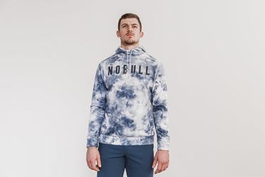 Nobull Tie-Dye Huvtröja Herr Vita | HD5182064