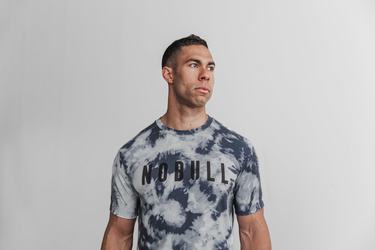 Nobull Tie-Dye T-Shirt Herr Blå Blå | DY2385706