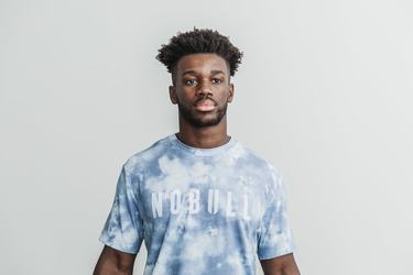 Nobull Tie-Dye T-Shirt Herr Blå | UZ4157296