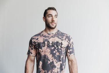 Nobull Tie-Dye T-Shirt Herr Bruna Svarta | TV6780542