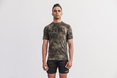 Nobull Tie-Dye T-Shirt Herr Gröna | MC7596148