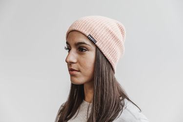 Nobull Waffle Beanie Mössa Dam Rosa | HO2746980