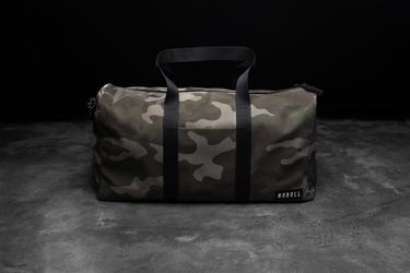 Nobull Waxed Canvas Sportväska Dam Gröna Camo | IN2568713