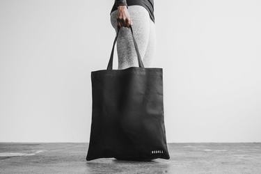 Nobull Waxed Canvas Tote Väska Dam Svarta | KG5289463