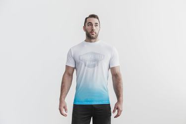 Nobull Wodapalooza Dip-Dye T-Shirt Herr Blå | MO1895726