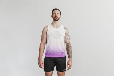 Nobull Wodapalooza Dip-Dye Tank Linne Herr Vita | TF5903726