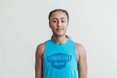 Nobull Wodapalooza High-Neck Tank Linne Dam Blå | UD2076941