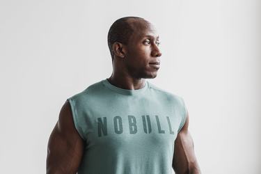 Nobull Ärmlös T-Shirt Herr Blå | RD6324719